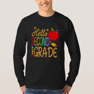 Back To School Hello Second Grade Team 2nd Grade T T-Shirt