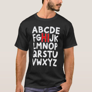 Back To School Hi Alphabet Pre K Kindergarten Teac T-Shirt