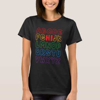 Back To School Hi Alphabet Pre K Kindergarten Teac T-Shirt