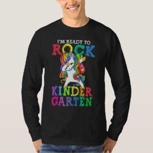 Back To School I m Ready To Rock Kindergarten Unic T-Shirt