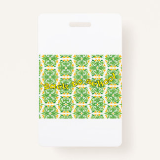 Back to School ID Badge