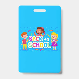 Back to school ID badge