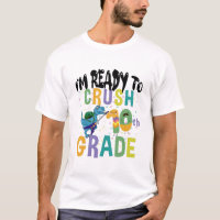 Back To School I'm Ready To Crush 10th Grade Dino