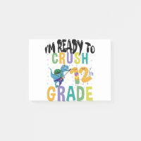 Back To School I'm Ready To Crush 12th Grade Dino