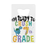 Back To School I'm Ready To Crush 7th Grade Dino