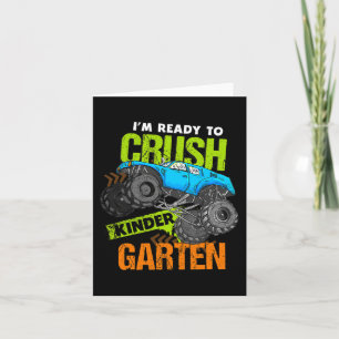 Back To School I'm Ready to Crush Kindergarten Mon Card