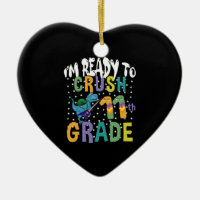 Back To School I'm Ready To Rock 11th Grade Dino