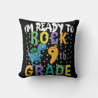 Back To School I'm Ready To Rock 9th Grade Dino