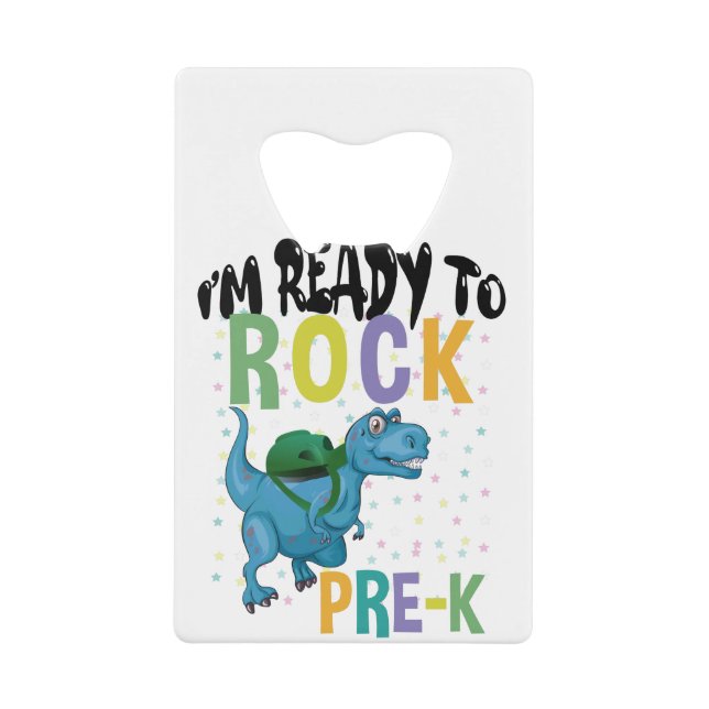 Back To School I'm Ready To Rock Pre-K Dinosaur (Front)