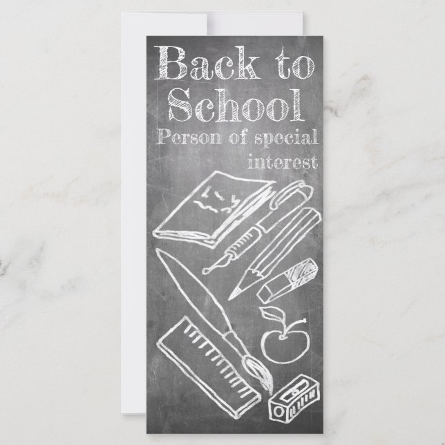 Back to School in chalkboard style (Front)