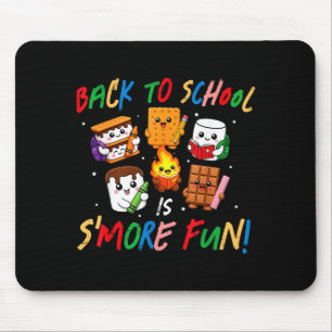 Back to school is s'more fun first day of school mouse pad