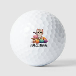 Back To School? Just Give Me Yarn Golf Balls