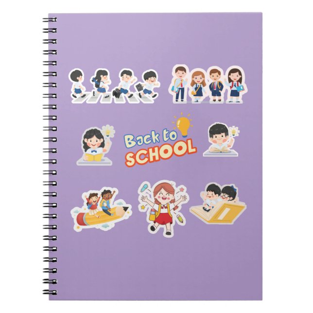 Back to school kids amazing design notebook (Front)