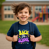 Back to School Kids’ T-Shirt – Cute & Colourful