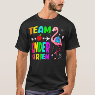 Back To School Kindergarten Flamingo Student Kids T-Shirt