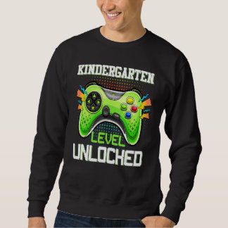 Back To School Kindergarten Level Unlocked Video G Sweatshirt
