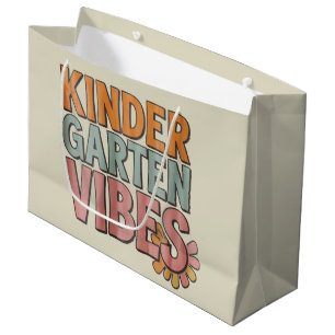 Back to School Kindergarten Pre K First Grade Large Gift Bag