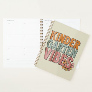 Back to School Kindergarten Pre K First Grade  Planner