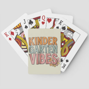 Back to School Kindergarten Pre K First Grade  Playing Cards