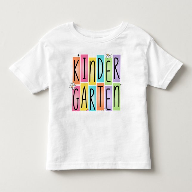 Back To School Kindergarten T-Shirt (Front)