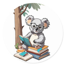 Back to School Koala - Studious Cartoon Character