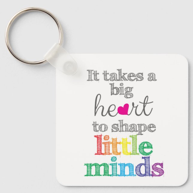 Back to School Lanyard or Key Chain - Teacher Gift (Front)