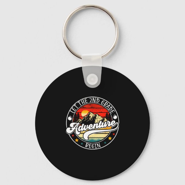 Back to school let the 2nd second grade adventure key ring (Front)