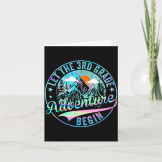 Back to school let the 3rd grade adventure begin card