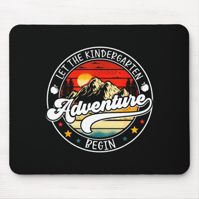 Back to school let the kindergarten adventure mouse pad (Front)