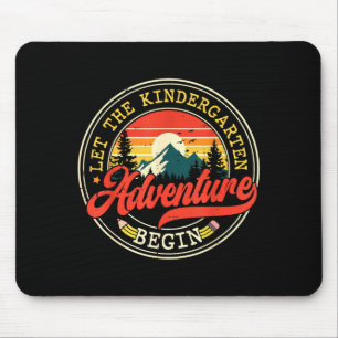 Back to school let the kindergarten adventure mouse pad