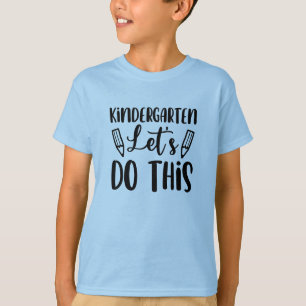 Back to School  Let's Do This Typography  T-Shirt