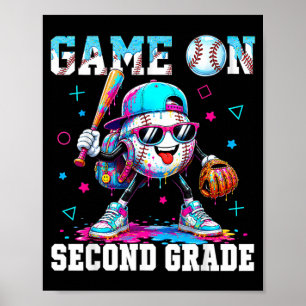 Back To School Let's Play 2nd Second Grade Poster