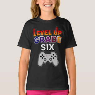 Back to School Level Up Grade Six T-Shirt