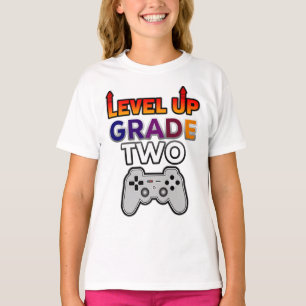 Back to School Level Up Grade Two T-Shirt