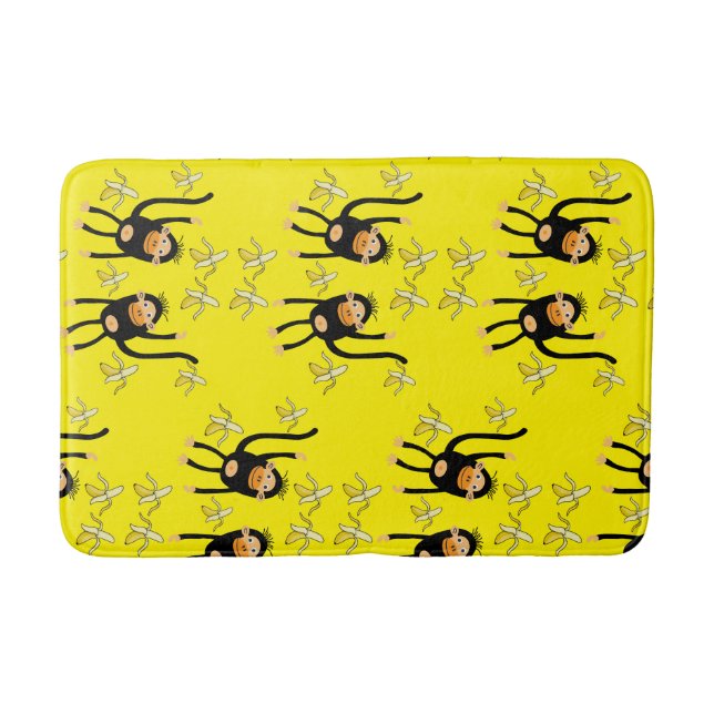 Back To School Little  Monkey Bath Mat (Front)