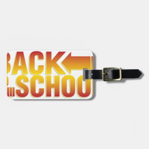 back to school luggage tag