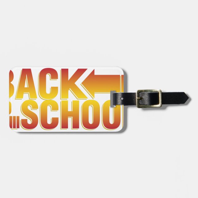 back to school luggage tag (Front Horizontal)