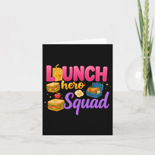 Back To School Lunch Lady Squad Lunch Hero Squad P Card