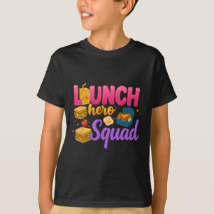 Back To School Lunch Lady Squad Lunch Hero Squad P T-Shirt