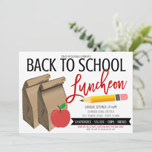 Back to School Luncheon Invitation