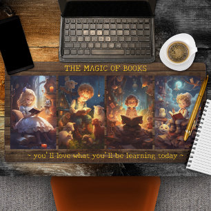 Back to School Magical Books Desk Mat