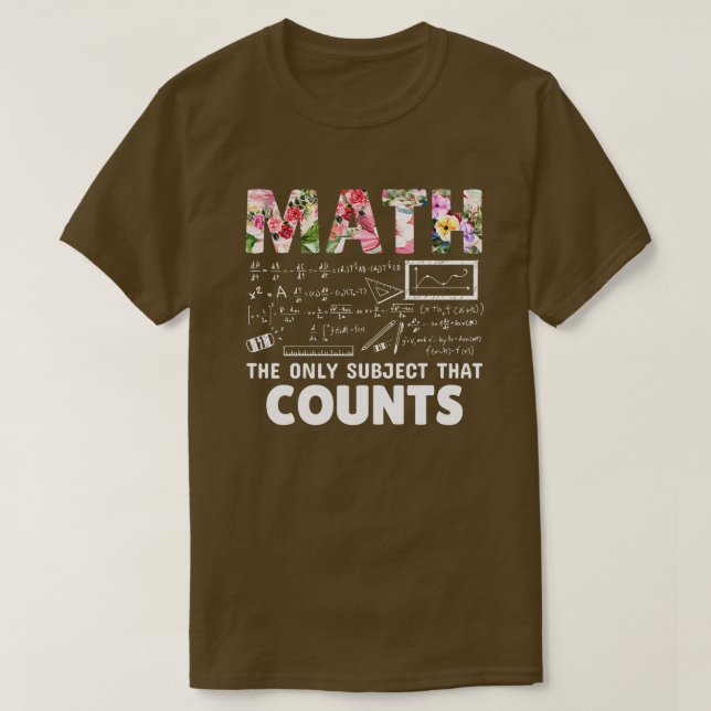 Back to school-math counts  T-Shirt (Design Front)