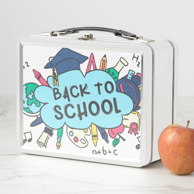 Back To School Metal Lunch Box (In Situ)