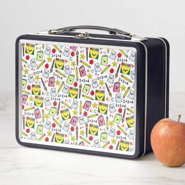 Back To School Metal Lunch Box (In Situ)