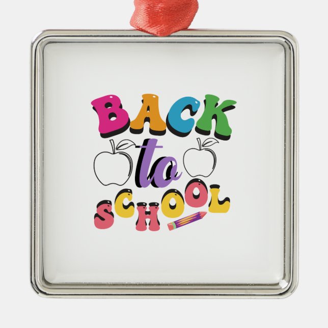 Back To School Metal Tree Decoration (Front)