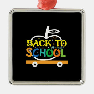Back To School Metal Tree Decoration