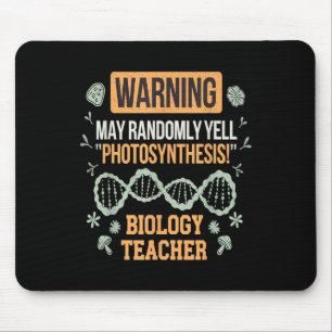 Back To School Microbiology Funny Science Teacher Mouse Pad