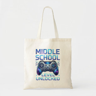 Back To School Middle School Boys Gamer Kid First Tote Bag