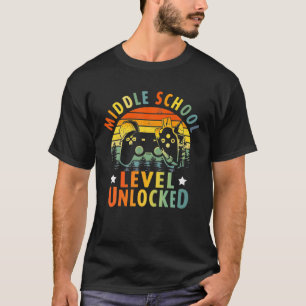 Back To School Middle School Level Unlocked T-Shirt