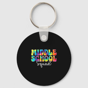 Back to school middle school squad team teacher key ring